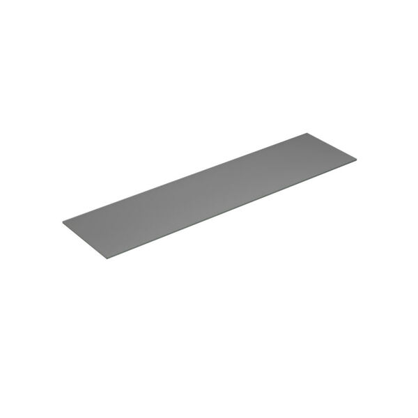 Benkeplate Form 160-179x40, lys grå