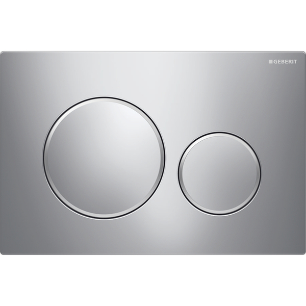 Sigma 20 betjeningsplate, krom/matt krom ring