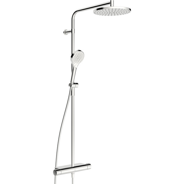 Optima Style termostat dusjbatteri, m/Rainshower, krom