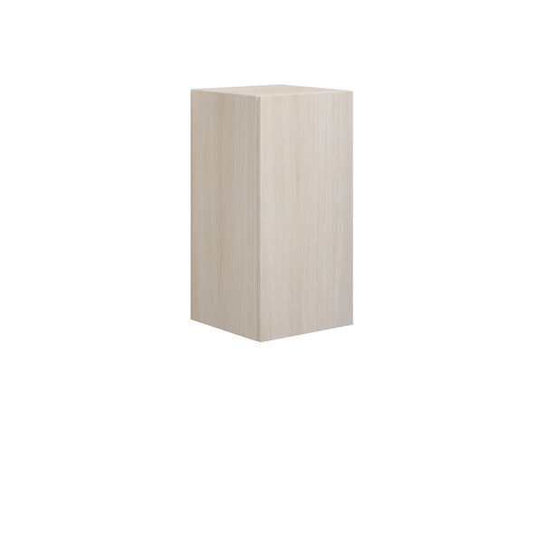 Skap m/1 dør venstre 80x40x40, hvit eik