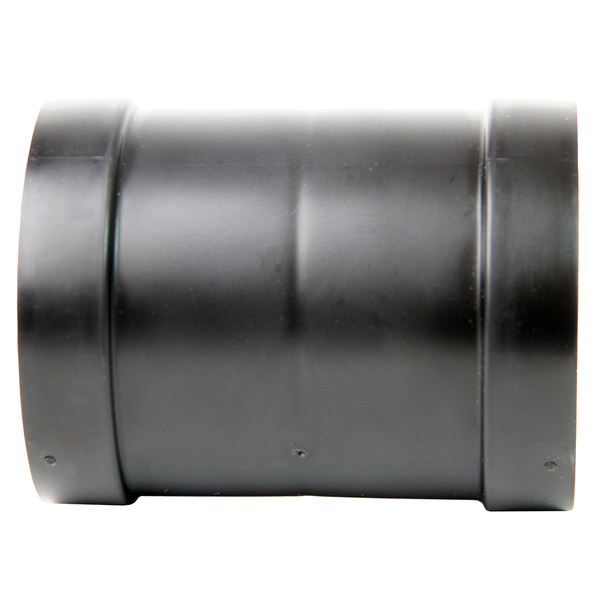 75 mm PP Smartline dobbelmuffe, sort