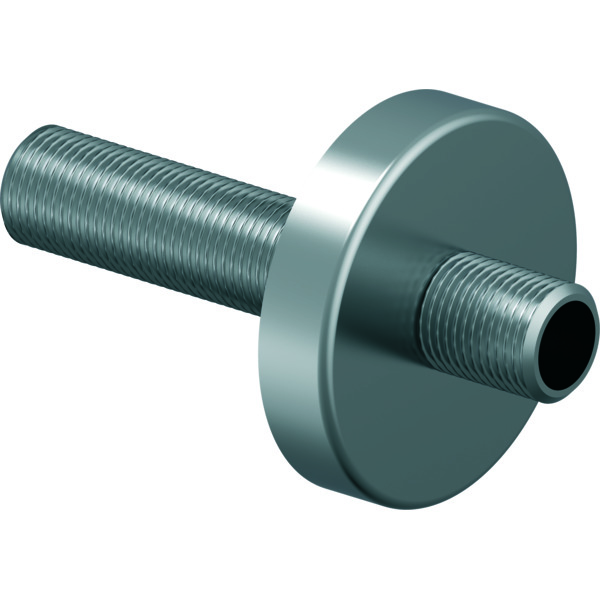 1/2 Aqua Plus rettnippel utvendig, Ø70 dekkskive, L=85mm