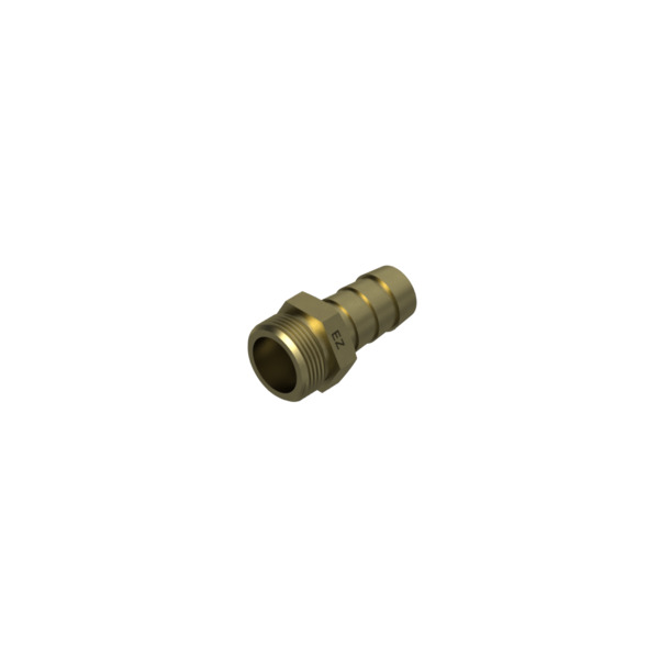 1/8" x 1/4" slangenippel 1/3 sett, messing