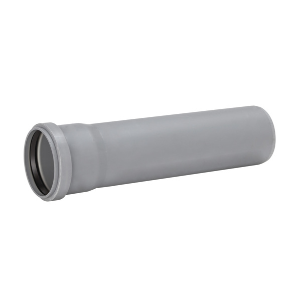50 mm Soil&Waste HTP rør med 1 muffe, 3 m