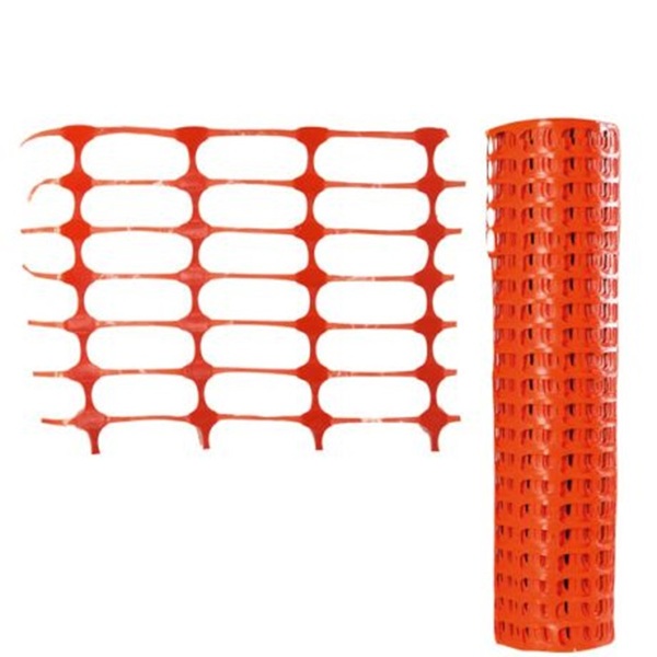 Sperregjerde oransje plast H=1000 mm, rull a 50 mtr