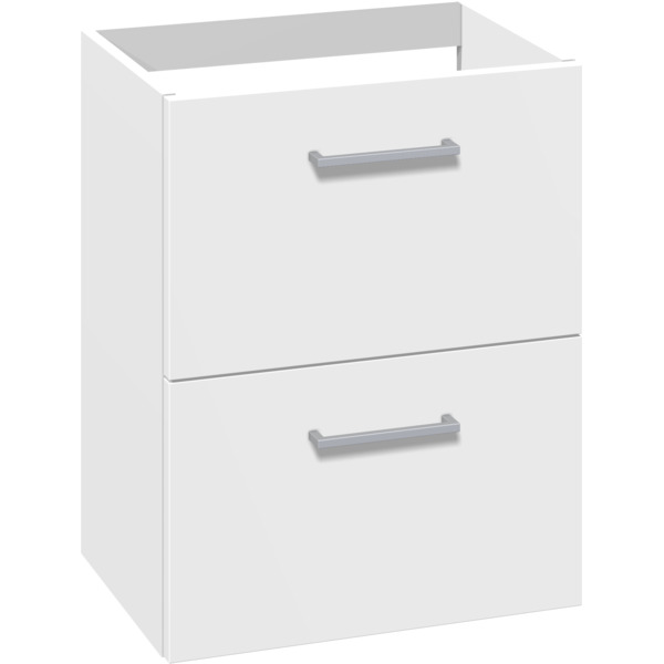 1904 Voss servantskap m/2 skuffer, hvit matt, 50x35x64 cm