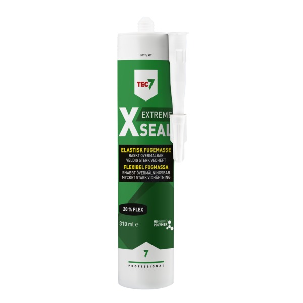 TEC7 X-seal fugemasse, 310 ml patron, hvit