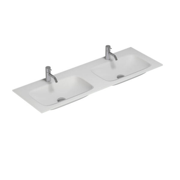 Calidris Form dobbelservant 140-159 x 40 cm, hvit