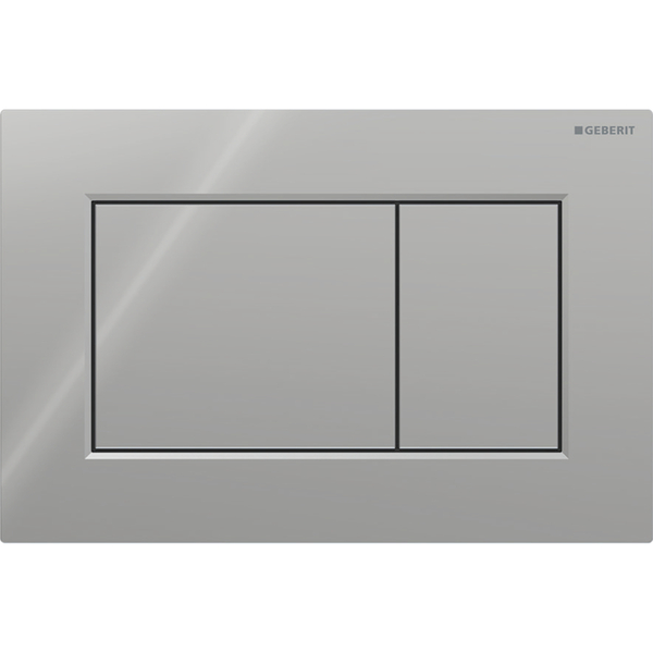 Sigma 01 betjeningsplate Square, 246x164x13, krom