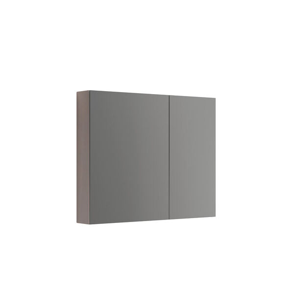 Speilskap Primo m/lysstyring, m/2 dørere 80x100x15 grå eik