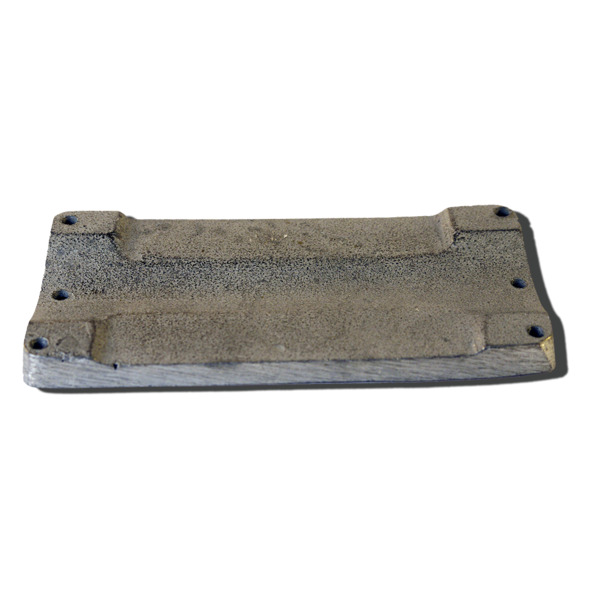 50x140 mm Bakstykke til kumskilt, K-13, K-13B, aluminium
