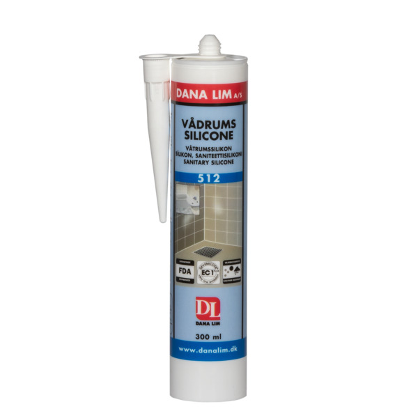 Silikon våtrom mellomgrå, 300 ml
