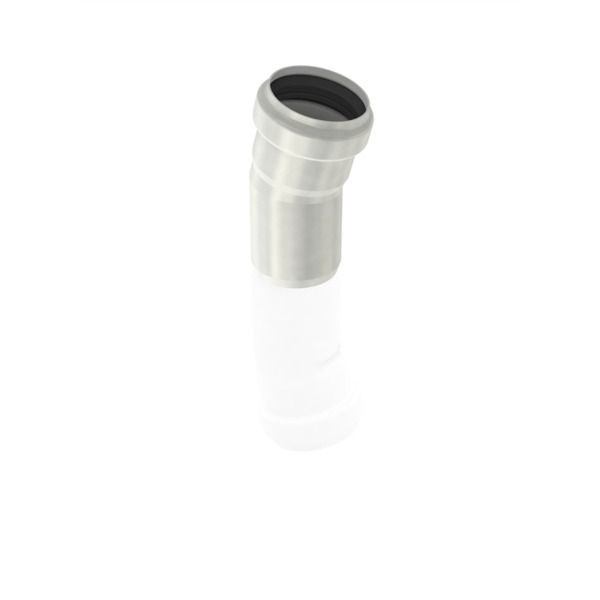 110x15° Aco Pipe bend, AISI 304 m/EPDM pakning