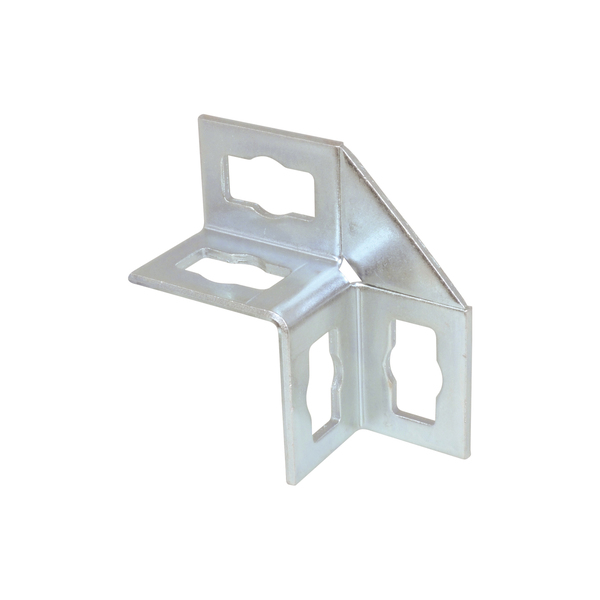 Pushtrut vinkel 90 grader 2-2, m/forsterket side, elforzinket