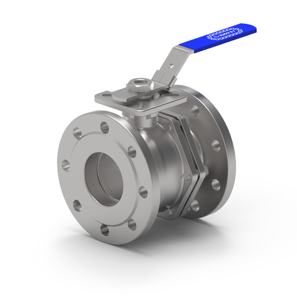 DN80 syrefast kuleventil 2-delt flens, Torque 75nm F07/f10 17mm, PN16