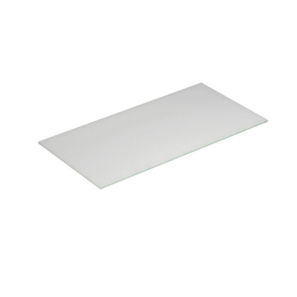 Benkeplate Form 100-119x50, hvit
