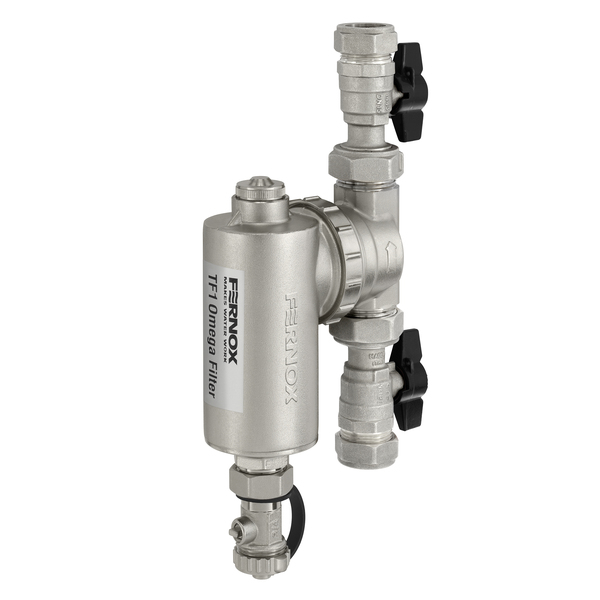 3/4 Fernox Omega filter TF1, hydrosyklon / magnetittfilter