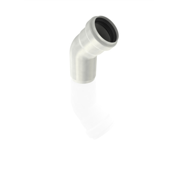 110x45° Aco Pipe bend, AISI 316 m/EPDM pakning