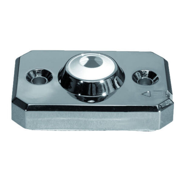 10-15 mm dekkskive våtrom enkel, krom