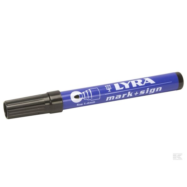 Lyra  merkepenn permanent 1-4 mm, sort