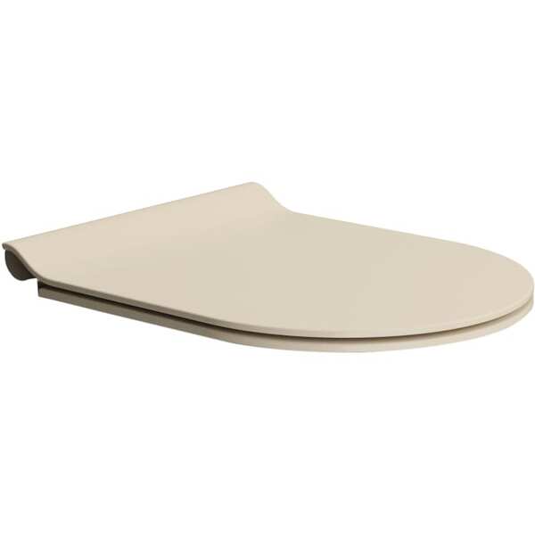 GSI Pura slim toalettsete med SoftClose og QuickRelease, creta