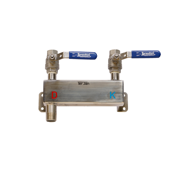 1/2 blandebatteri damp-kaldt