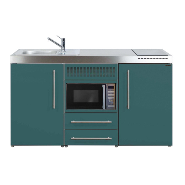 Premiumline minikjøkken 1500 venstre, turkis 740 x 1500 x 980 mm