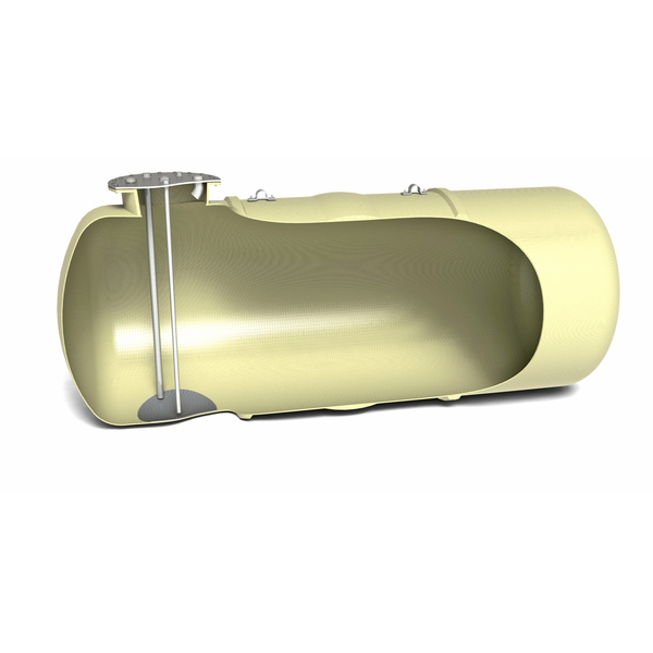 3000 ltr spilloljetank, for nedgraving