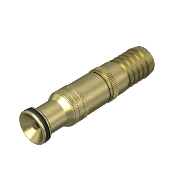 1/2" strålerør for slangetilkobling, messing