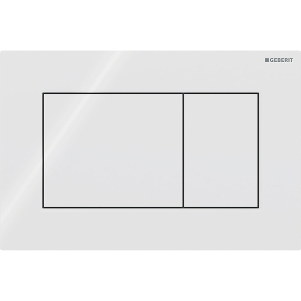 Sigma 01 betjeningsplate Square, 246x164x13, hvit