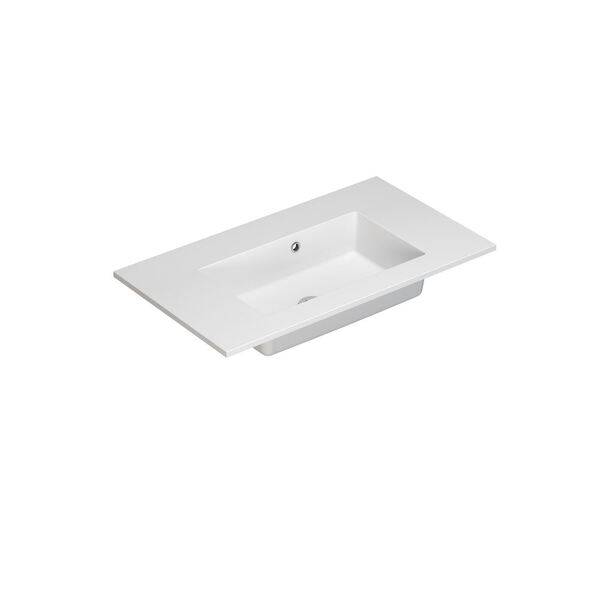 Servant Minore 80,2x45,5 cm, uten kranhull, hvit matt