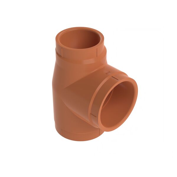 3" x 2 1/2" CPVC reduksjons-T-rør
