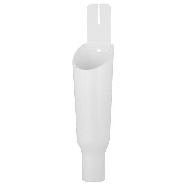 32 mm Falu vaskemaskintrakt m/nedfellbart slangefeste, hvit