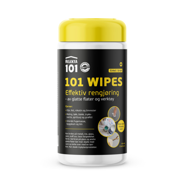 101 Wipes rengjøringsklut 50 kluter, 13x21 cm