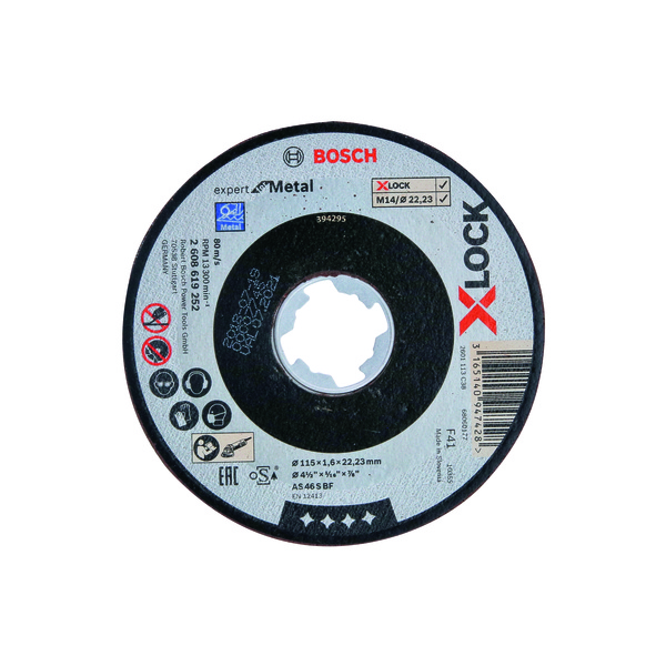 Bosch kappeskive X-lock EFM, 115x22,2x1,6