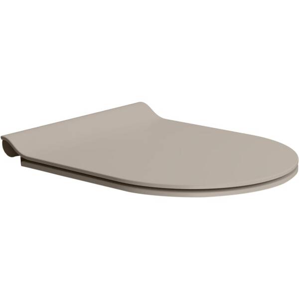 GSI Pura slim toalettsete med SoftClose og QuickRelease, tortora