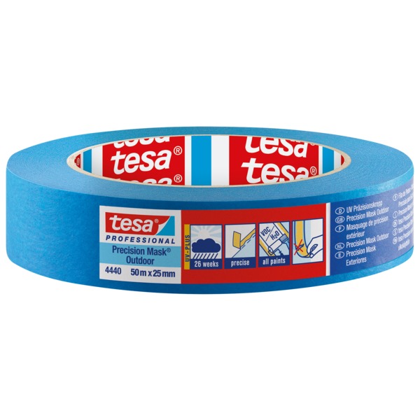 Tesa 25 mm maskeringstape, blå 50 meter