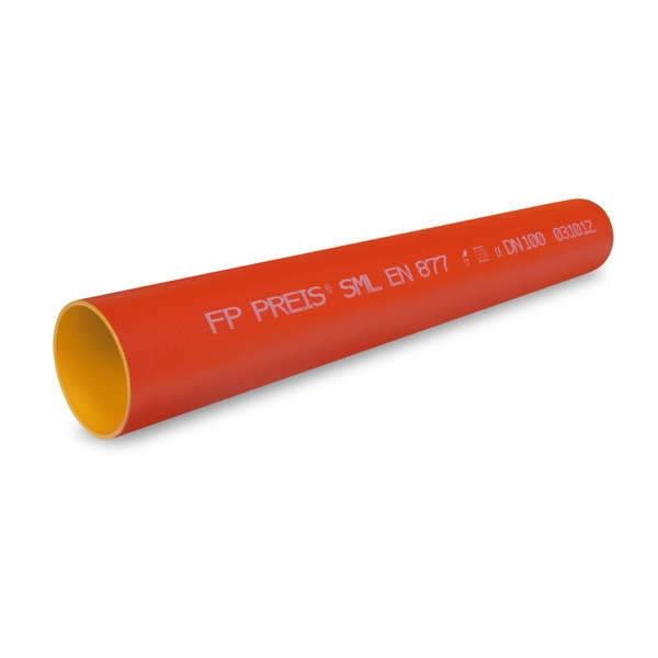 160 x 3000 mm Preis avløpsrør uten muffe