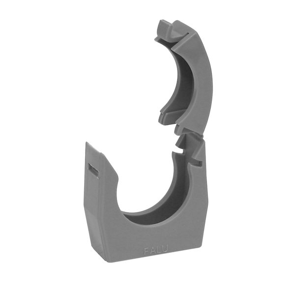 Falu rørklammer m/snaplock, 32 mm grå