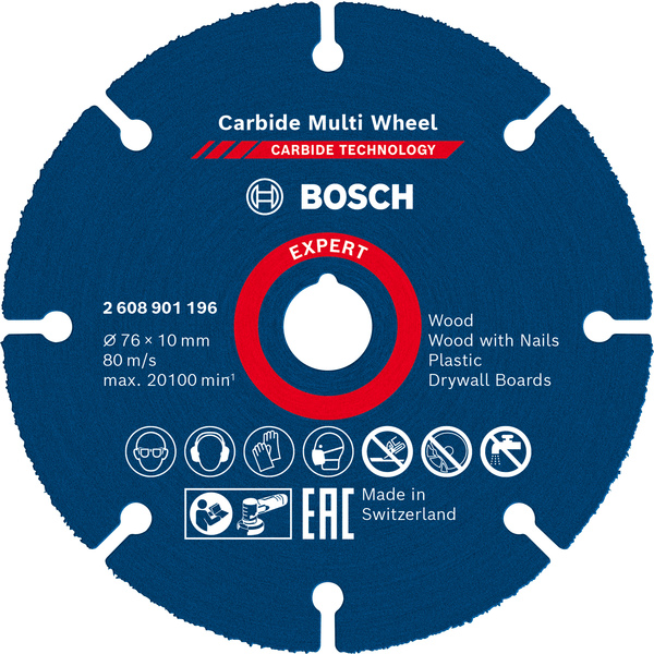 76x10 Bosch kappeskive multiwheel