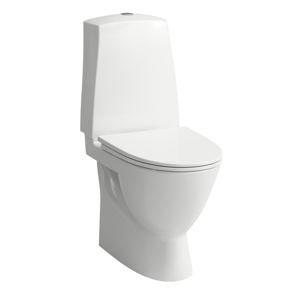 Laufen Pro N gulvtoalett, rimless, skjult S-lås dobbelspyl f/liming u/sete