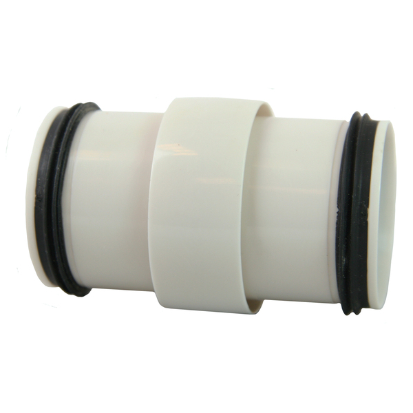 50 mm Smartline skjøtenippel PP, hvit