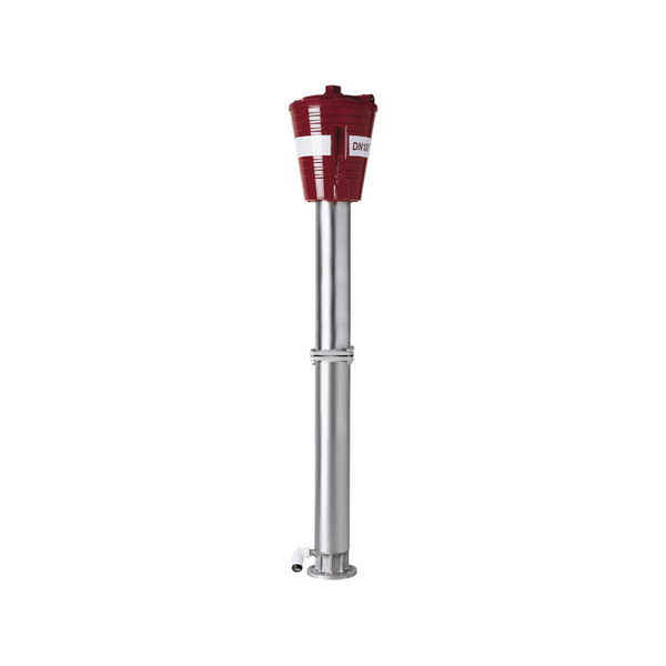 Brannhydrant H4 m/bruddsikring DN100, Drop down L=2,2 mtr