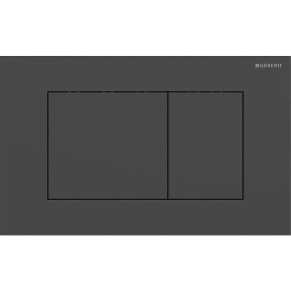Sigma 40 betjeningsplate square, Matt svart / Easy-to-clean-belegg