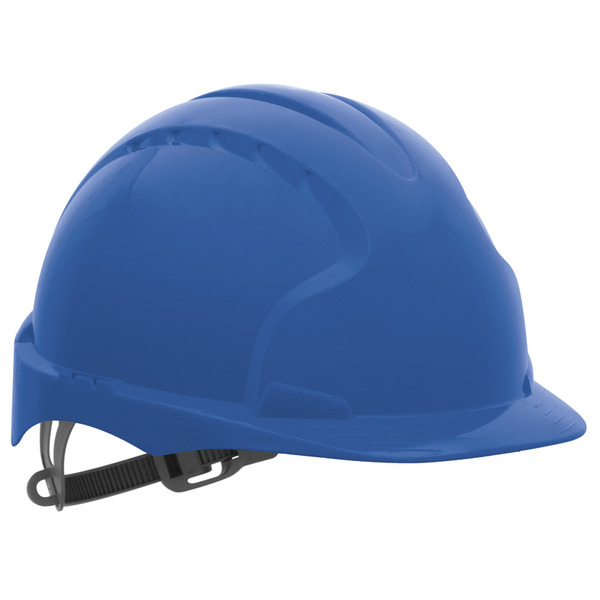 JSP EV03 vernehjelm u/ventilasjonshull, blå