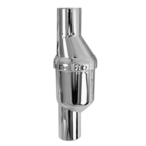 40 mm PP Smartline rettløpsvannlås, krom