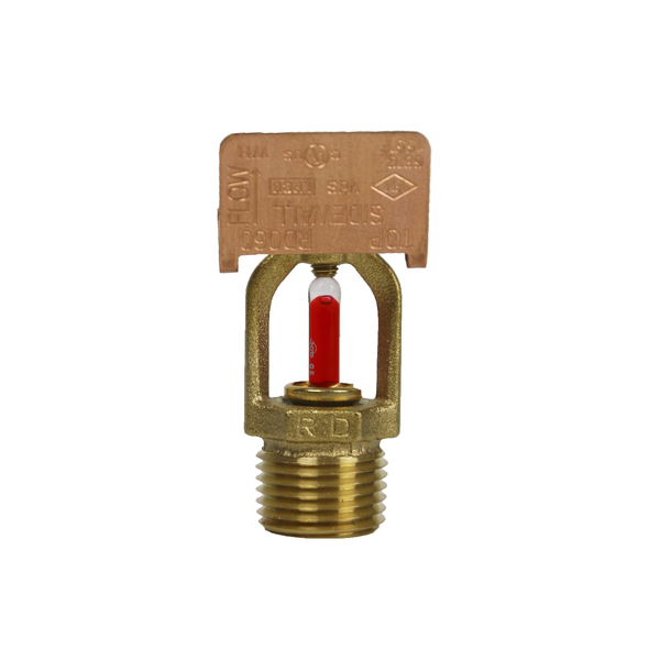 1/2 Sprinklerhode horisontal standard, 68C, 5mm glassampull, K80 messing, HSW