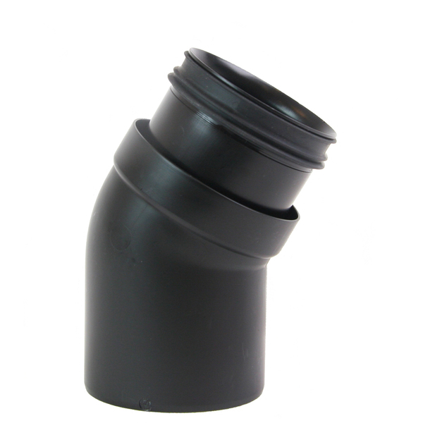 75 mm Smartline bend 30° PP, sort