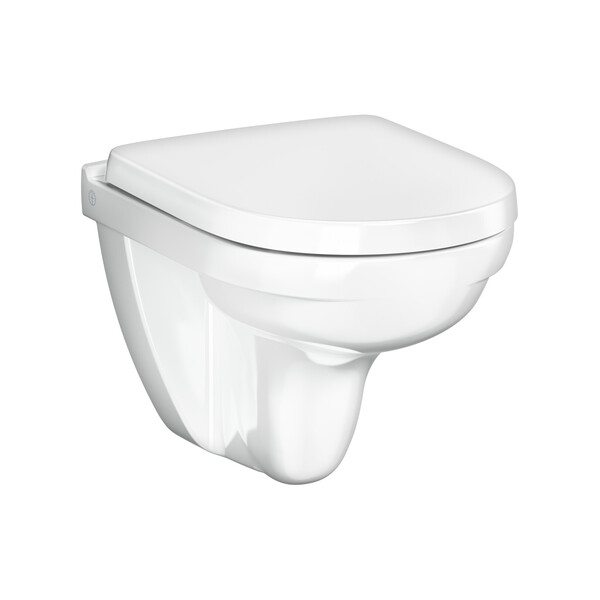 Nordic 3730 kompakt veggskål med Hygienic Flush og sete