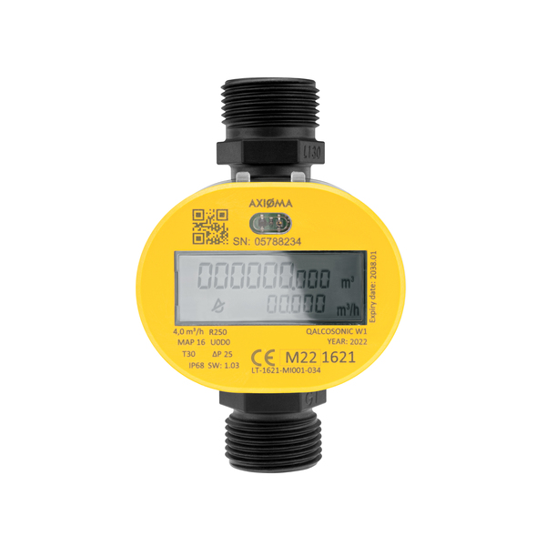 3/4" x 190 mm Qalcosonic W1 vannmåler M-Bus